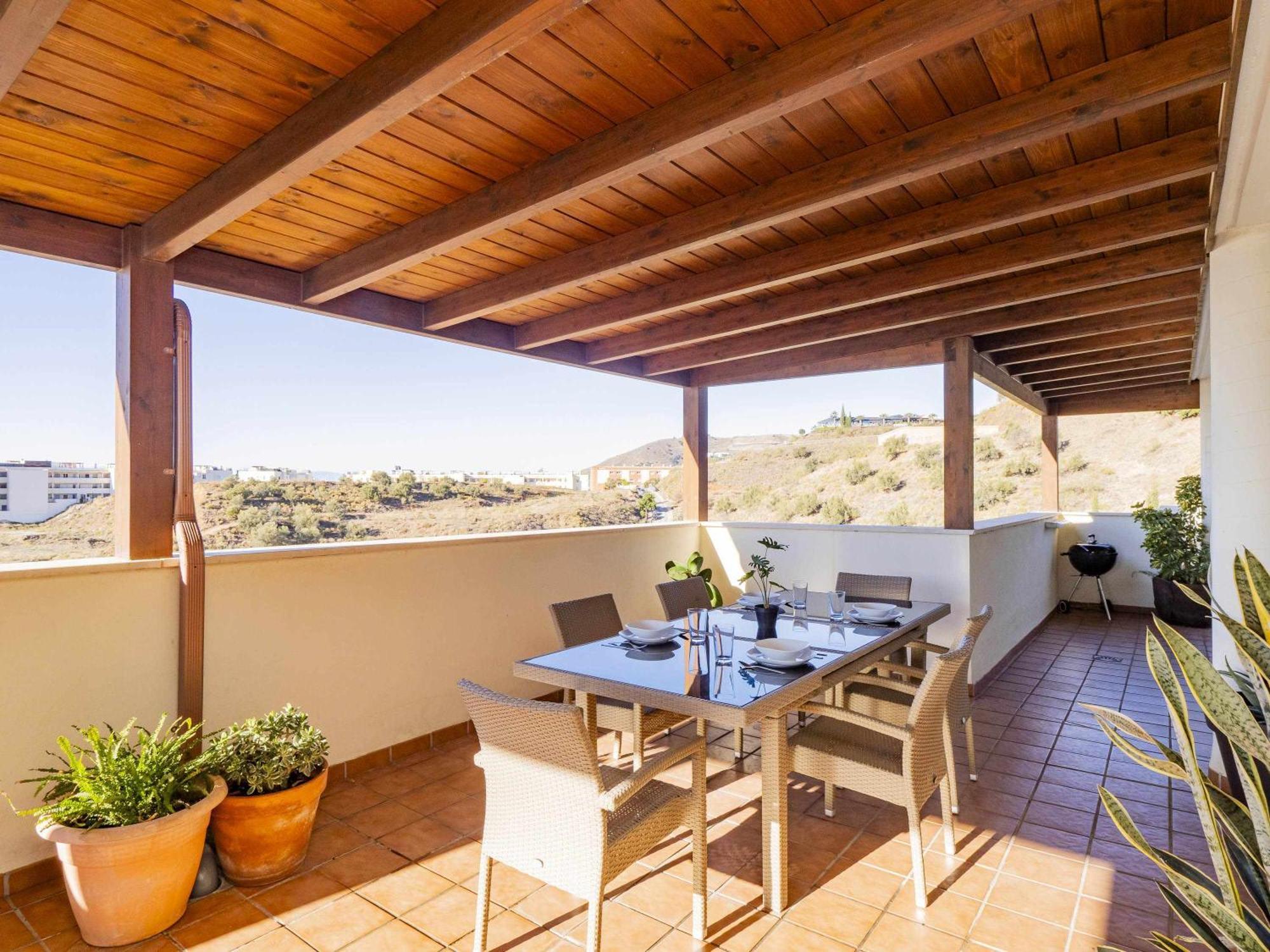 Atico Con Vistas Al Mar Piscina Y Parking Apartment Malaga Luaran gambar
